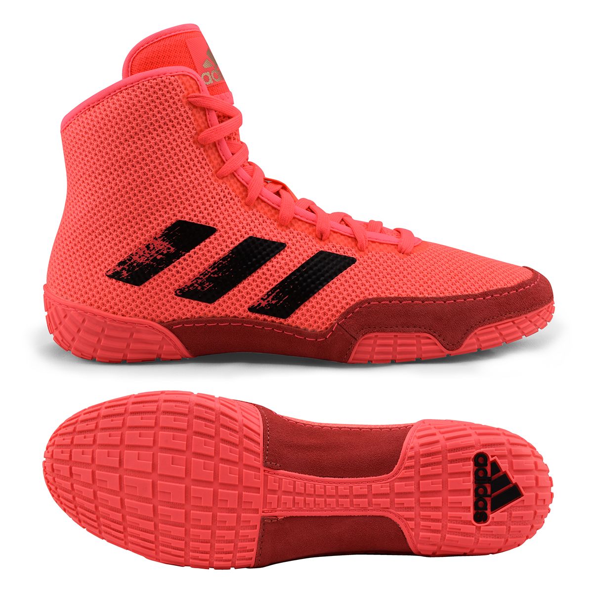 NEW - adidas Tech Fall 2.0 Wrestling Shoe, color: Pink/Black